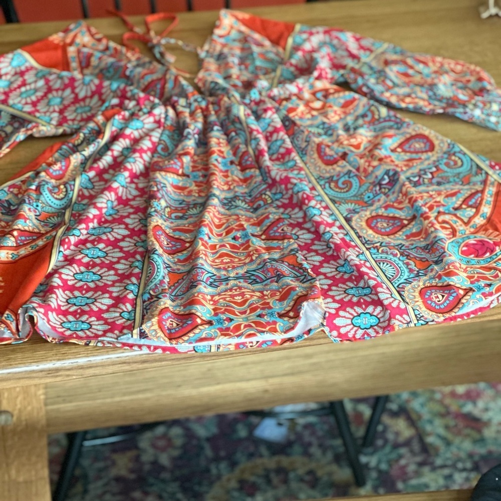 ** SOLD**Boho NWOT Summer Dress, long sleeve, size Small - Picture 7 of 16